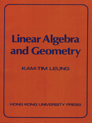 cover image of Linear Algebra and Geometry